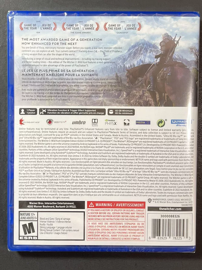 The Witcher 3: Wild Hunt – Complete Edition PS5 MÍDIA DIGITAL -  Raimundogamer midia digital