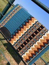 Western Horse Saddle Pad Blanket 100% New-Zealand Wool - Custom Your own Design