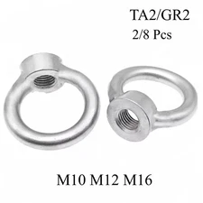 Titanium GR2 Shoulder Pattern Machinery LIFTING EYE NUTS M12 M16