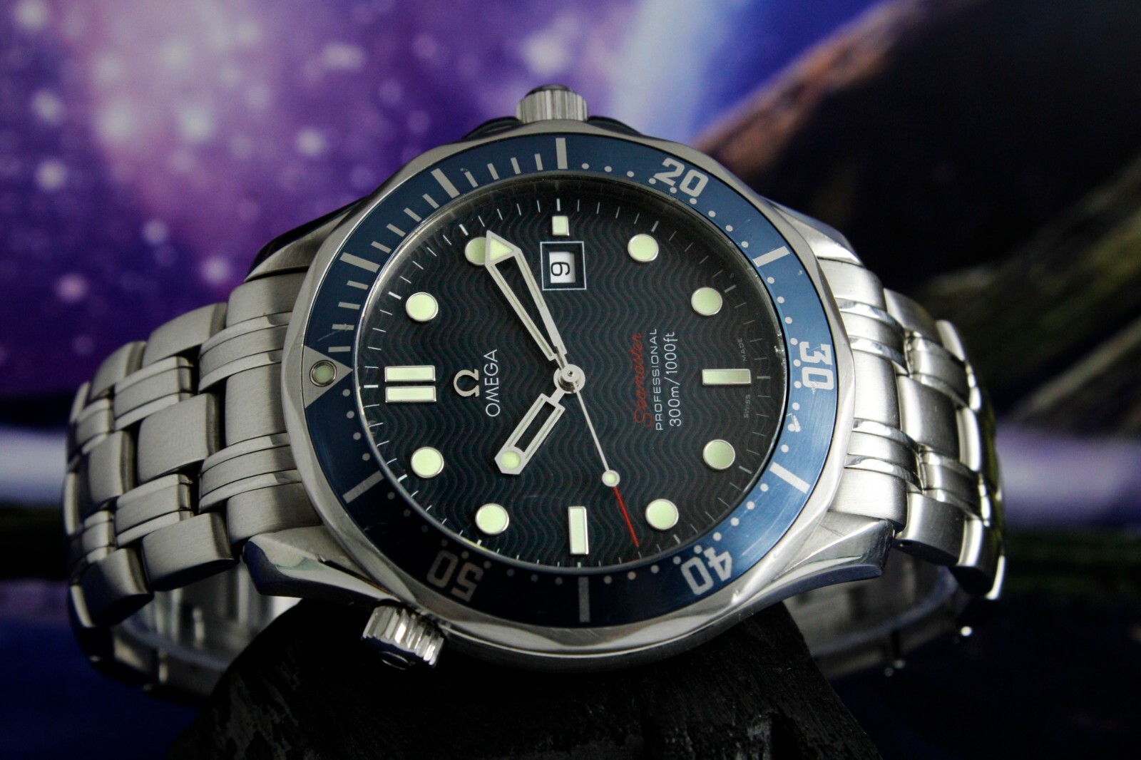 Omega Seamaster Professional 41mm Blue Wave Watch Early Cyber Monday