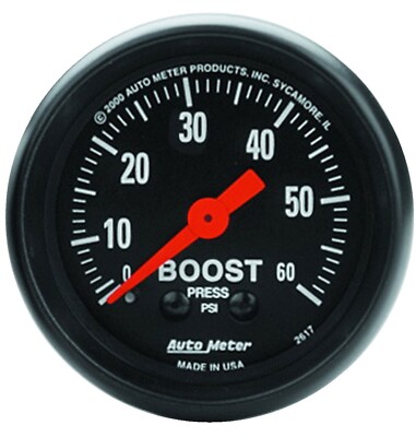AutoMeter 2617 Z-Series Mechanischer Boost-Druckmesser