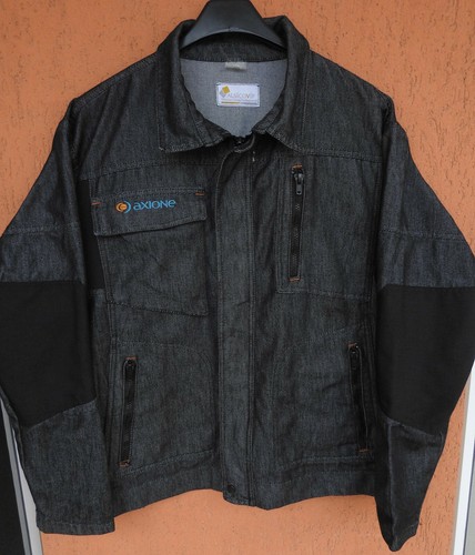 French Denim Work Jacket ALSICO Gray Chore Workwear (L) Vetement Professionnel