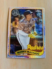 Manny Machado 2024 Topps Series 1 Silver Pack Mojo Refractor #T89C-5 Padres