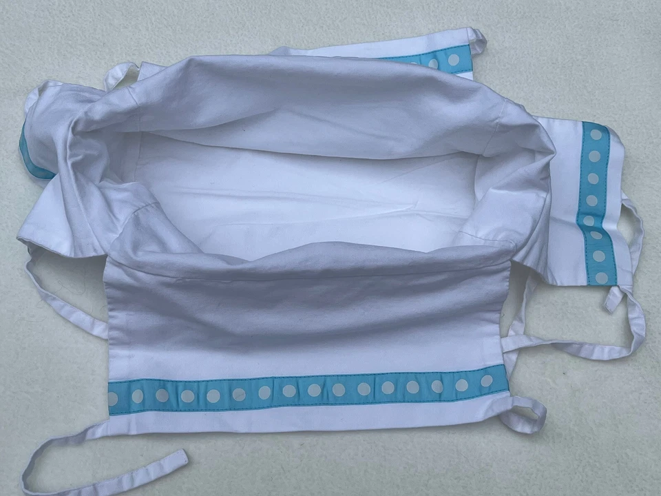 Pottery Barn Teen BLUE MINI DOT RIBBON LINER FOR BASKETS MINI NIP 5” X 10” - Image 2 of 4