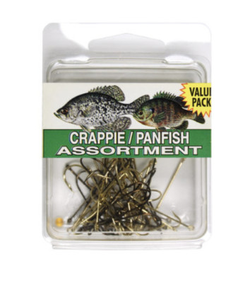 Eagle Claw Crappie/Panfish Hook Assortment, 46 Hooks, Various Size Hooks