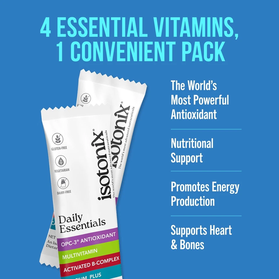 Isotonix Daily Essentials 4-in-1 Pack – OPC-3, Multivitamin, Calcium & B-Complex - Image 3 of 4