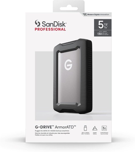 SanDisk Professional 5TB G-Drive ArmorATD, portable rugged external hard drive, - Picture 4 of 7