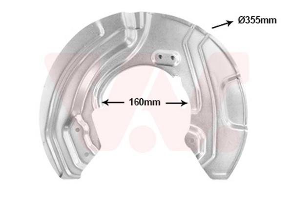 Spritzblech Bremsscheibe VAN Wezel 0667371 FüR BMW 3Er E92 Touring E91 E90 X1-image