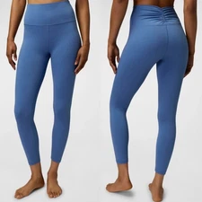 Spiritual Gangster Everly Cinched-Waist 7/8 Leggings Pacific Blue Size Small