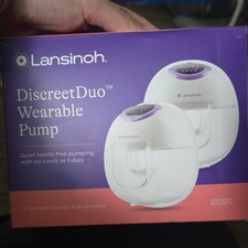 Lansinoh DiscreetDuo Wearable Electric Breast Pump Hands- BPA 53751