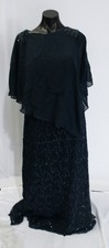 Cicinia Women's Bead Embellished Mother of the Bride Dress TM8 Navy US:14/EU:46