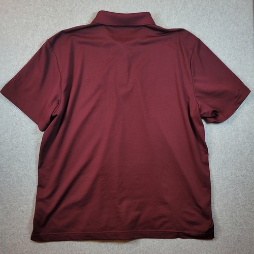 Greg Norman Attack Life Play Dry Golf Polo Shirt Men's 2XL Heather Red Stretch - Picture 6 of 13