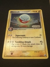 Pokemon Electrode 32/92 Reverse Holo Foil Stamped EX Legend Maker MP