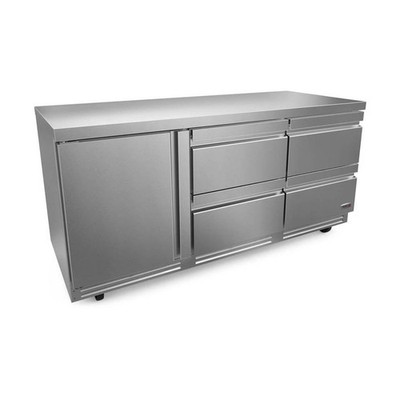 Fagor Refrigeration FUR-72-D4-N 72'' Undercounter Refrigerator w/ 1 Door & 4 D...