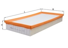 KNECHT Luftfilter LX 684 Filtereinsatz für AUDI VW SEAT BORA GOLF LEON A3 SKODA