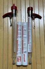 2 Glass Candy Making Deep Fry Thermometer Classic Frying Jelly Cooking Fat Meat