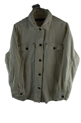 ZARA beige Overshirt Jacke Gr. XS Damen Cord Freizeit Outdoor Oberbekleidung