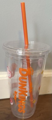 RARE Dunkin Donuts DunKings 24oz Clear Tumbler 2025 Limited Edition DD Clean!