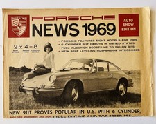 1969 Porsche News Auto Show Edition Newspaper...
