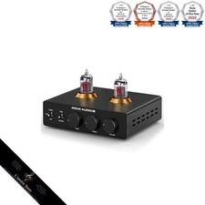 Douk Audio P7 Vacuum Tube Preamp with Phono Equalizer for Record Players: MM