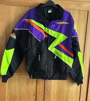 Artic Cat Vintage 2 in 1 Snowmobile Racing Lightning Jacke Padded Thinsulate