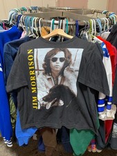 jim morrison large t shirt 80s single stitch vintage the doors promo
