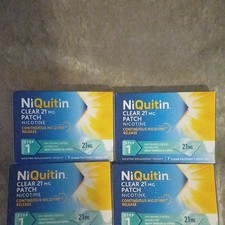 NiQuitin Clear 21mg Nicotine Stop Smoking Patches Step 1 Transdermal x4 boxes