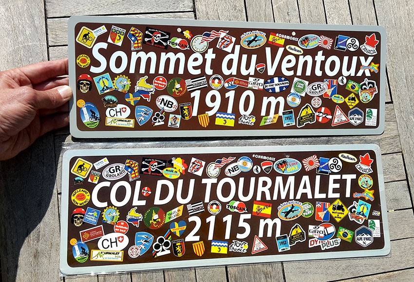 Plaque Col du Tourmalet : idée cadeau originale pour fan du Tour de France