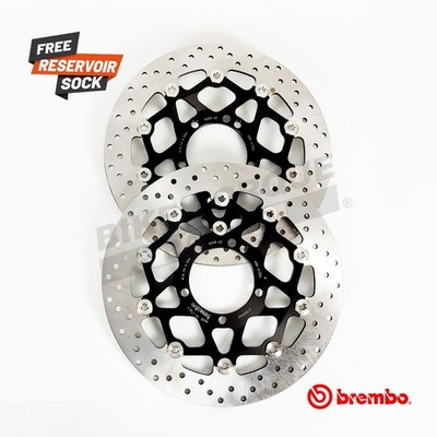 Brembo schwimmende Bremsscheiben vorne Paar passend für Triumph 600 Speed Four 2003-2005
