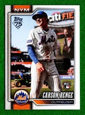 2026 Topps Series 2 Carson Benge RC SP #699 Rookie Short Print Image Variation