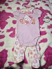 9 Months Hello Kitty 3-Piece Floral Baby Set - New