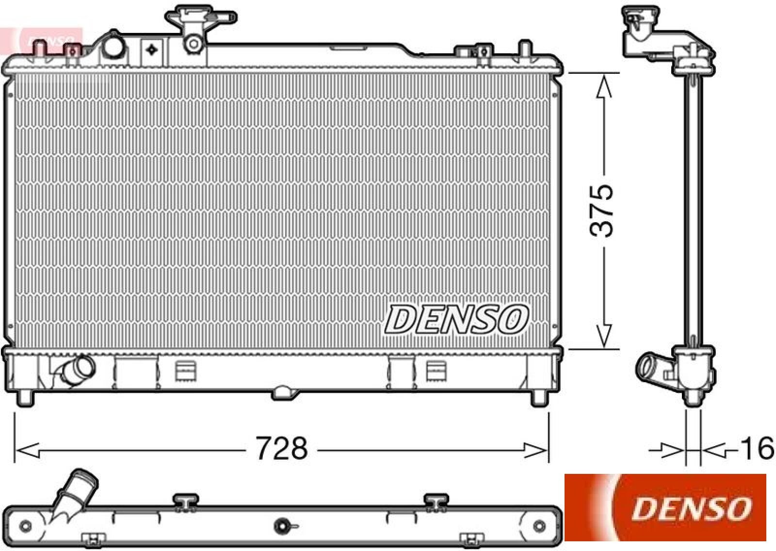 DENSO Kühler, Motorkühlung DRM44033 für MAZDA - Bild 4
