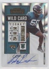 2020 Panini Contenders Rookie Wild Card Ticket Shaquille Quarterman Auto 1m1a