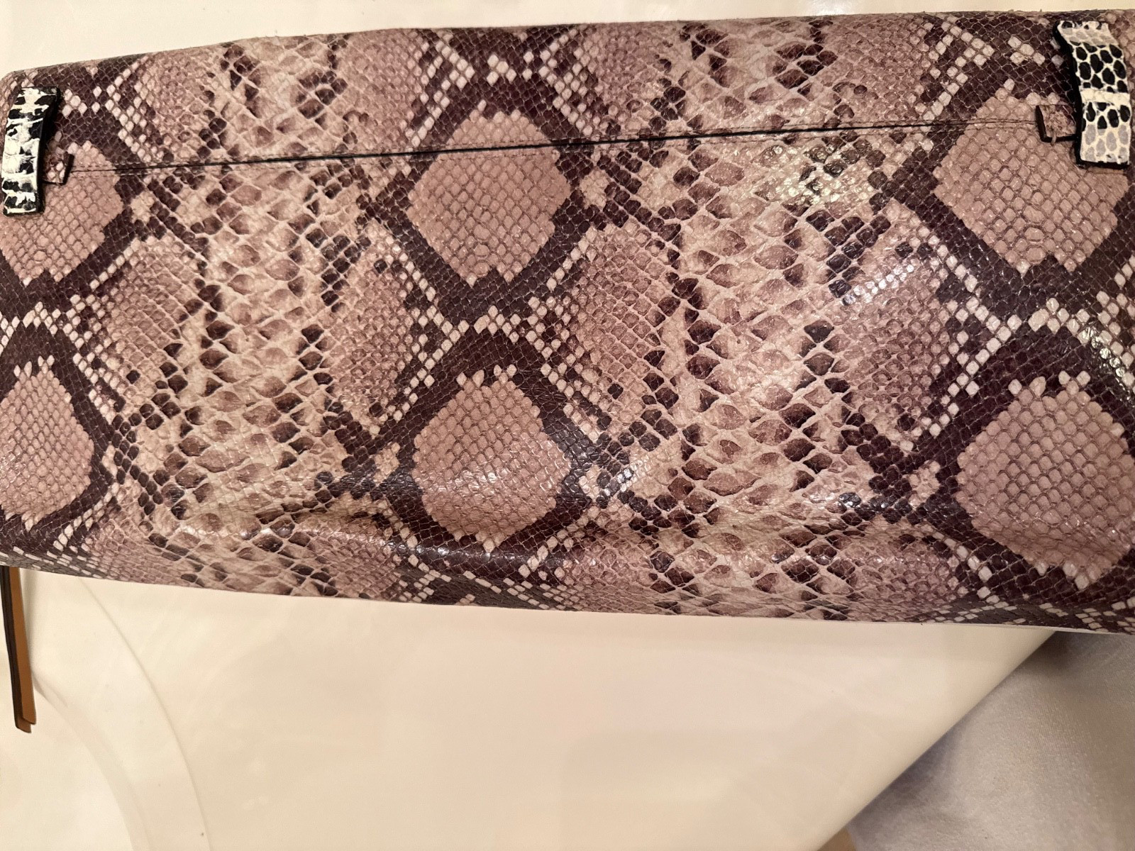Coach The Clutchable Python Snake Embossed Leathe… - image 16