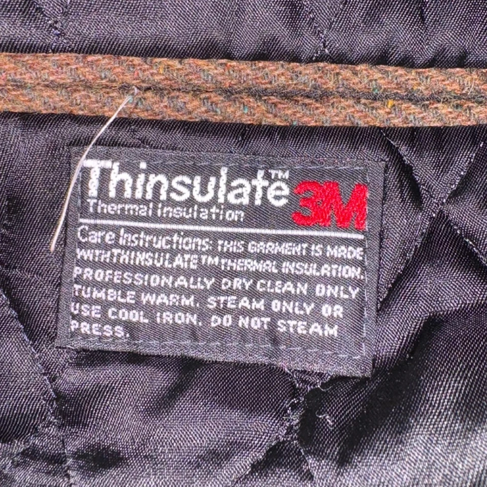 L.L. Blazer Bean Vintage Lana Tweed Para Hombre 44 Marrón Espiga Aislante EE. UU. Foto 4 de 4