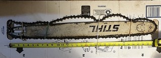 "Motosierra vintage Stihl 28"" barra y cadena 3003 000 8838 3003 000 6038 Alemania Occidental"