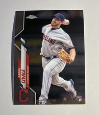 Aaron Civale 2020 Topps Chrome Rookie Card #143 Cleveland Indians