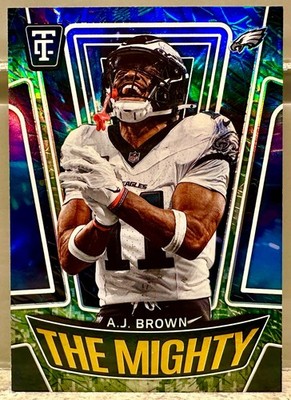 JERSEY # MATCH! 2024 Totally Certified AJ Brown The Mighty 11/35! EAGLES (1/1)!