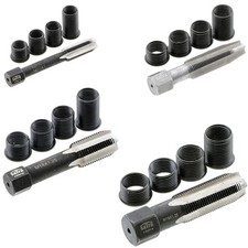 Zündkerzen Gewindereparatur Satz M8 M10 M12 M14 M16 Gewindebohrer Gewindehülsen