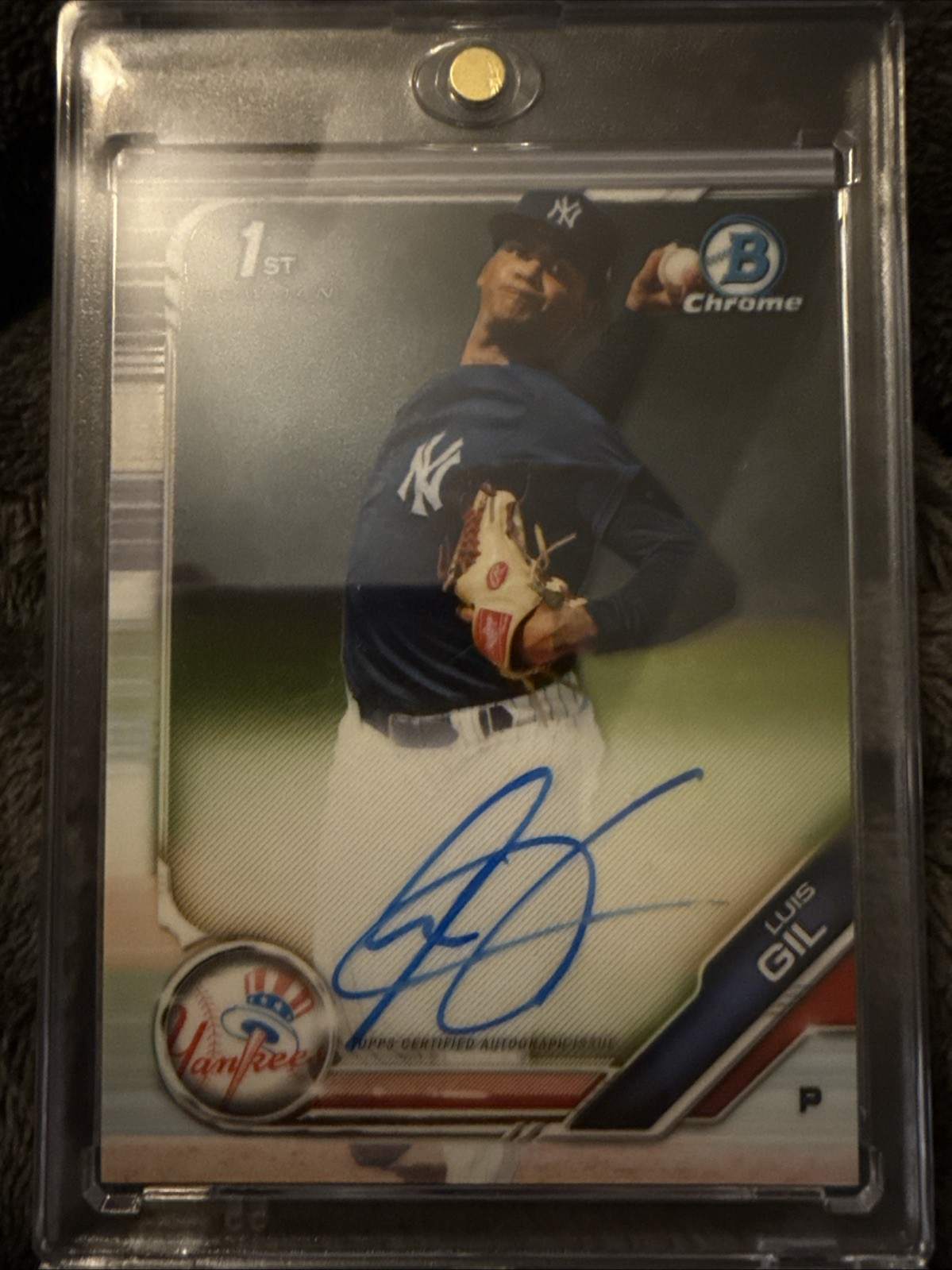 2019 Bowman Chrome - Prospects Autographs Luis Gil #CPA-LGI (AU, RC)