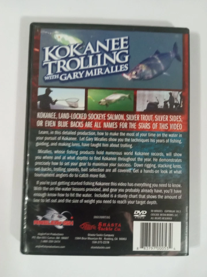 KOKANEE TROLLING WITH GARY MIRALLES (DVD) - FISHING - SOCKEYE SALMON Foto 2 de 3