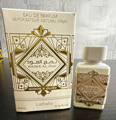 Lattafa Badee Al Oud Honor & Glory Eau de Parfum Spray, 0.16 fl oz Travel