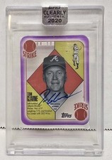 2020 Topps Clearly Authentic Tom Glavin Auto /10 Purple #51A-TG HOF 51 Style