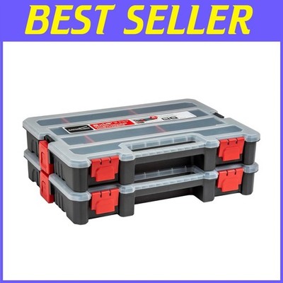 Nylon Hardware Storage Box - 2 Stackable Organizers