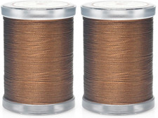 300Yards Extra Strong Bonded Nylon Thread for Leather Sewing, Coffee Heavy Duty