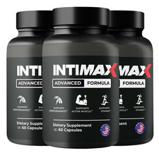  3 Pack Intimax for Men Advanced Max Formula Vitamin Supplement