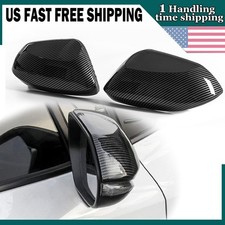 2x Carbon Fiber Door Side Mirror Cover Caps for Toyota Corolla 2019-2026 Add-on