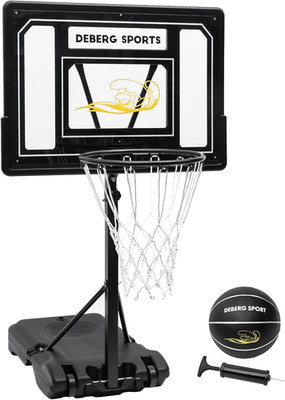 Adjustable Portable Pool Basketball Hoop Set with Ball & Pump