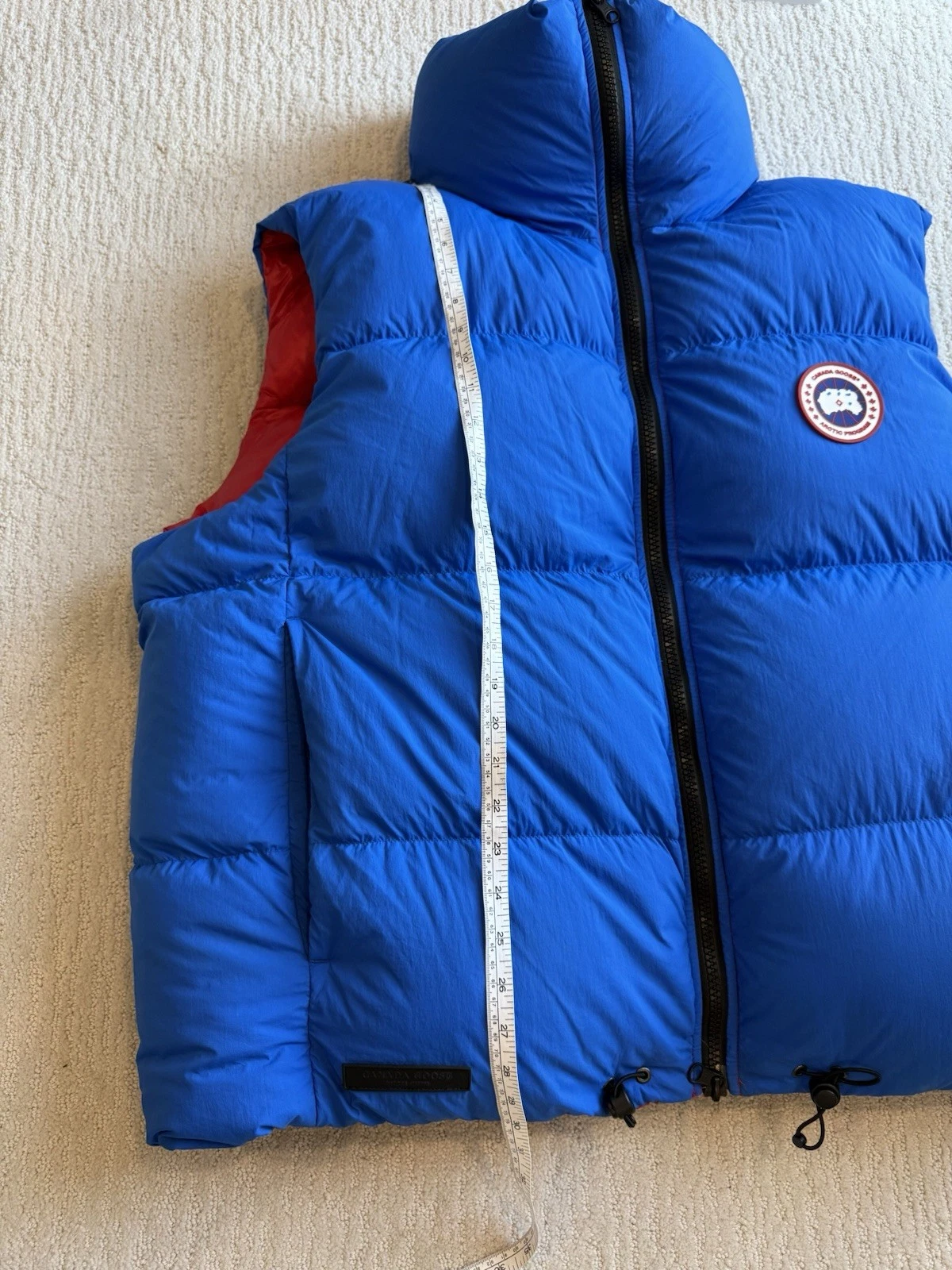 Canada Goose Angel Chen Bayan Reversible Puffer Vest Red/Blue Mens Size L 8825MC - product detail image 17