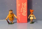 Tinykins Flintstones Fred and Wilma Figurine's Disneykins 1961 Marx Toys